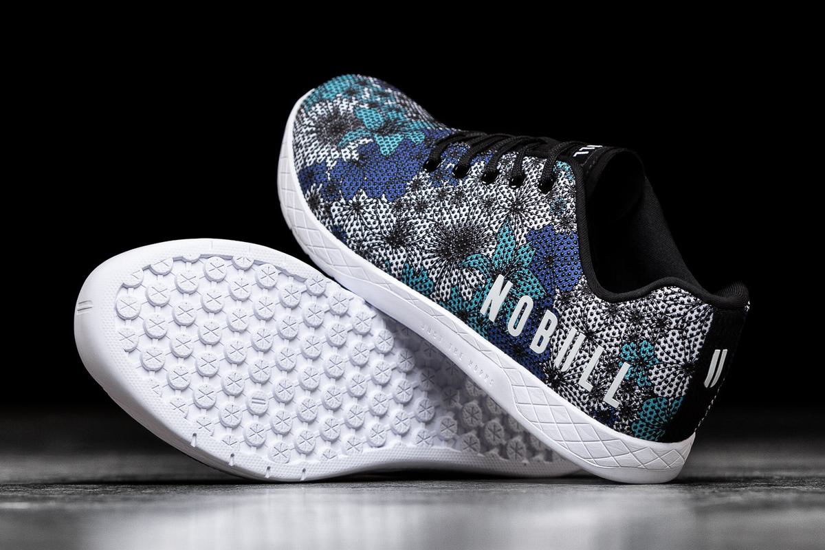 Nobull Superfabric Men's Trainers Midnight Floral | Australia (EL6837)